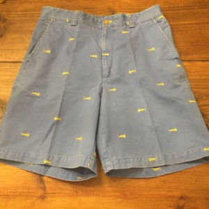 J. MCLAUGHLIN Blue Cotton Yellow Fishbone 4 Pocket